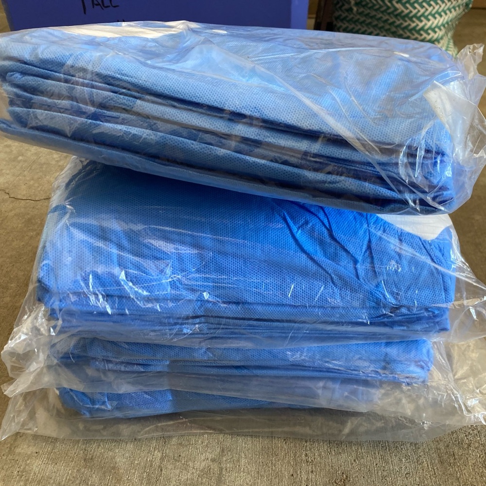 🍂Blue Button-Up Smocks - Picture 2 of 3